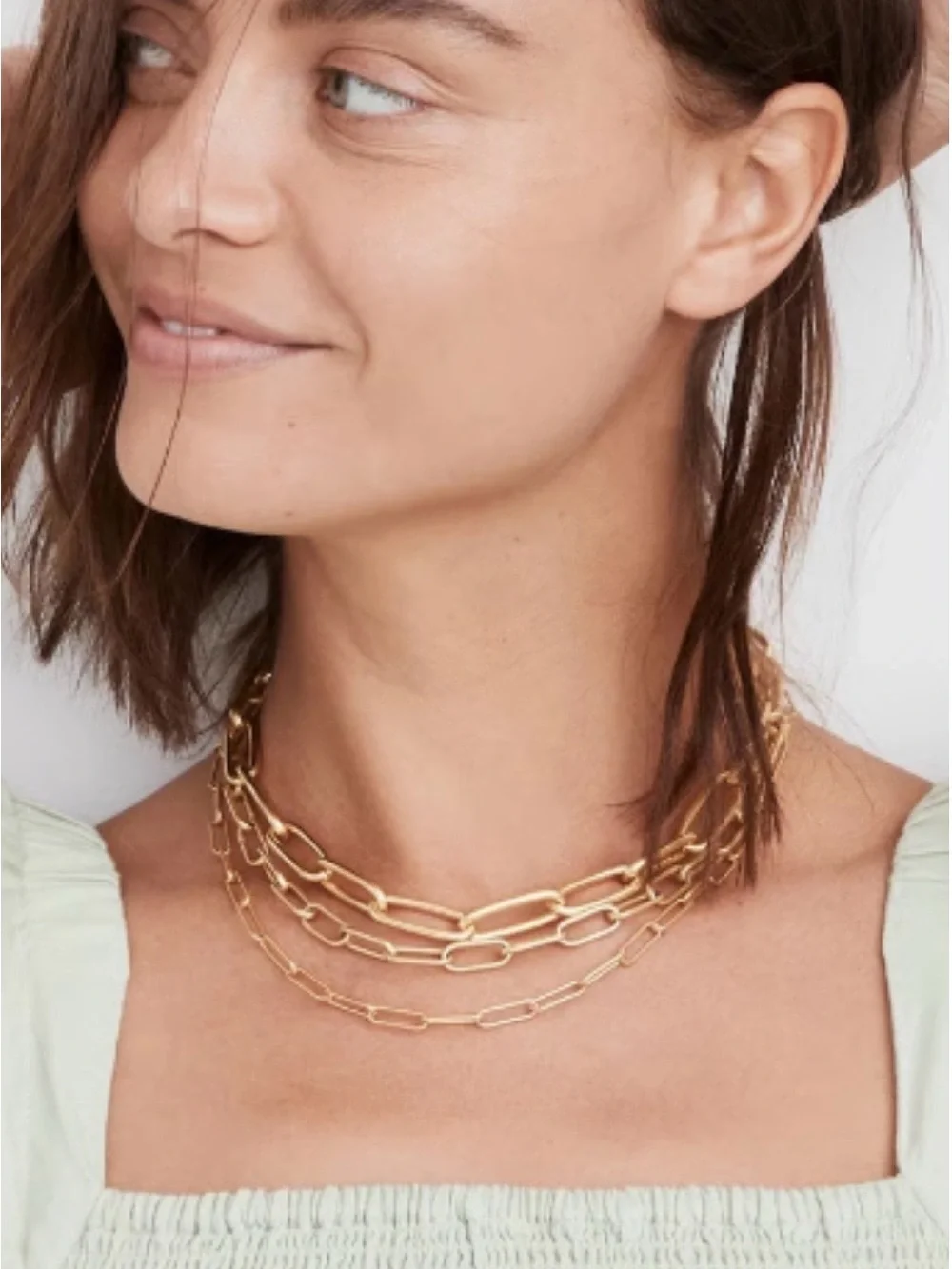 Madewell Gold Link Chain Necklace - Women Jewelry